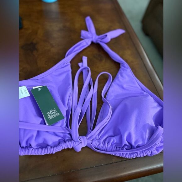 Wild Fable Women's Cross Next Multi-Way Bikini Top NWT Purple 2X - Picture 6 of 8